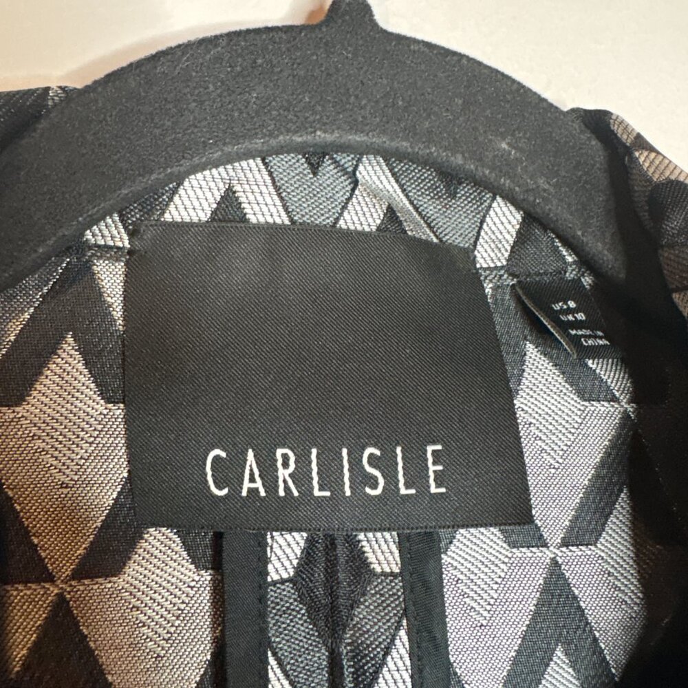 Carlisle metallic geometric patterned blazer jack… - image 3